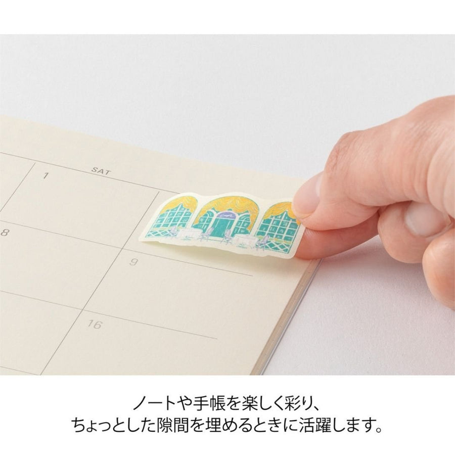 Yuru Log Roll Stickers - Window Views - Midori