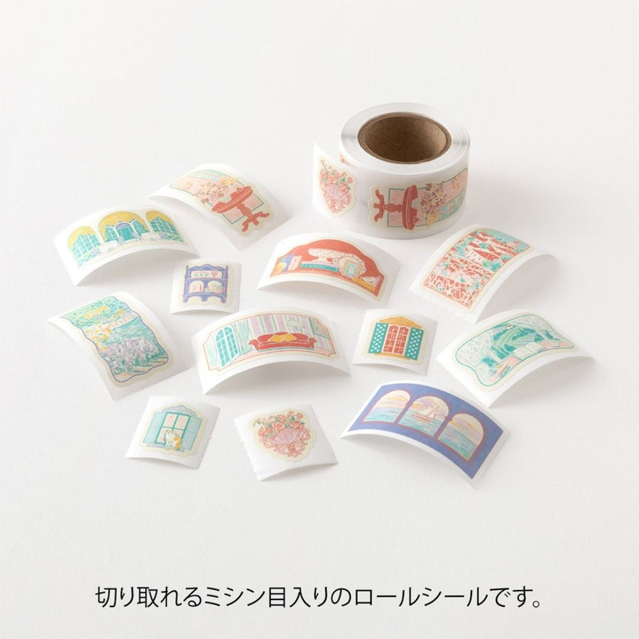 Yuru Log Roll Stickers - Window Views - Midori