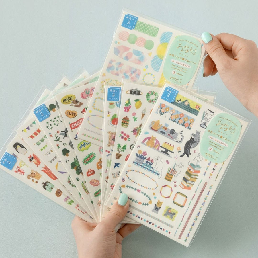 Yuru Log Sticker Sheet - Feeling - Under the Rowan Trees