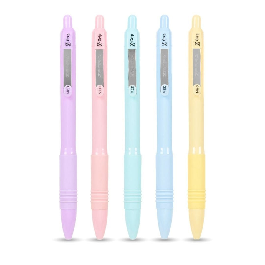 Z-Grip Smooth Pastel Ballpoint Pens with Black Ink - Zebra