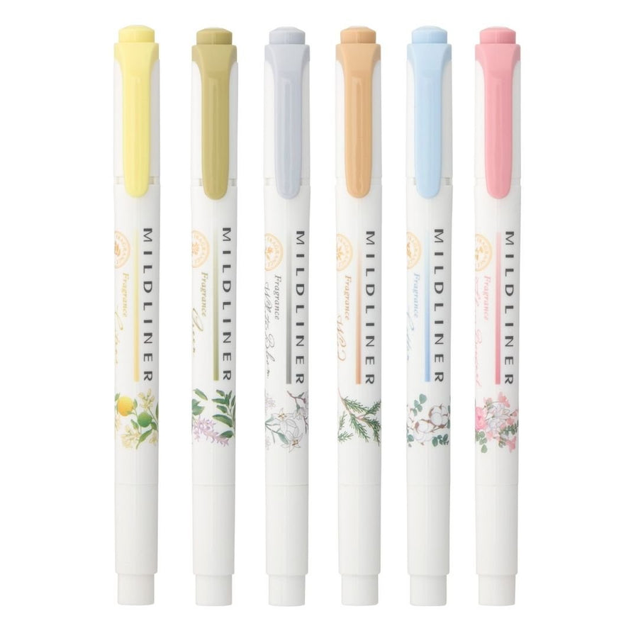 Zebra Mildliner Fragrance Duo-Tip Pens - Set of 6 - Zebra