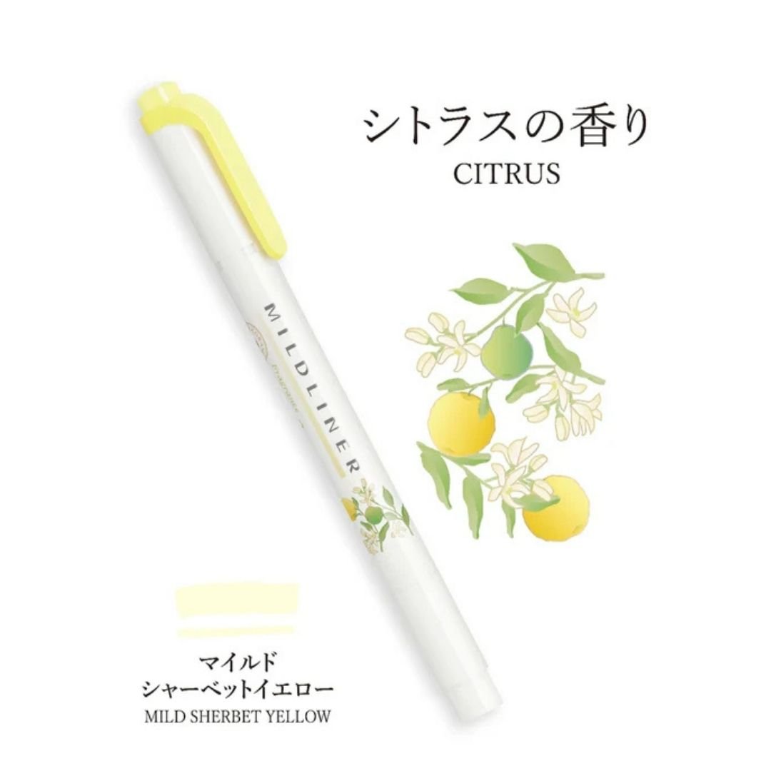 Zebra Mildliner Fragrance Duo-Tip Pens - Set of 6 - Zebra