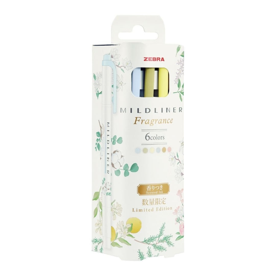 Zebra Mildliner Fragrance Duo-Tip Pens - Set of 6 - Zebra