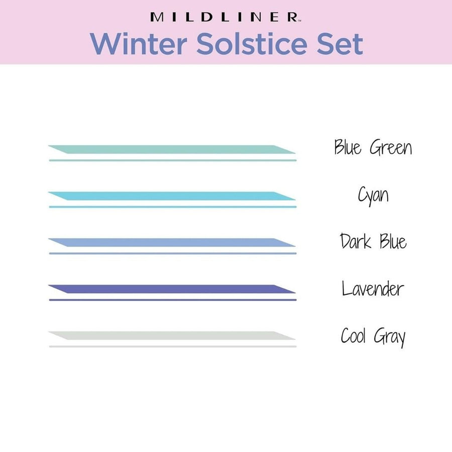 Zebra Mildliner Winter Solstice 5 Pack - Zebra