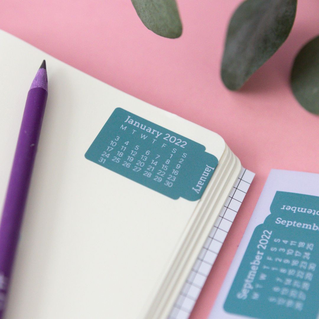 Rowan Tab 2024 Monthly Calendar Tab Stickers