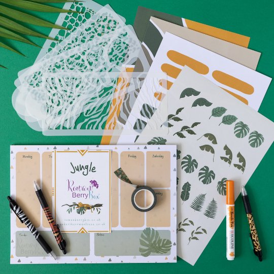 A4 Jungle Desk Pad - Under the Rowan Trees - Under the Rowan Trees