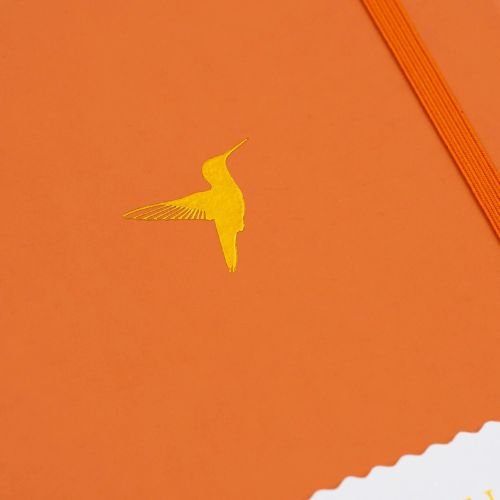 A5 Dot Grid Notebook Hummingbird Burnt Orange Yop & Tom - Yop & Tom - Notebooks - Under the Rowan Trees