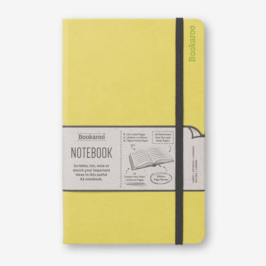 A5 Lined Lime Green - Bookaroo - Notebooks - Under the Rowan Trees
