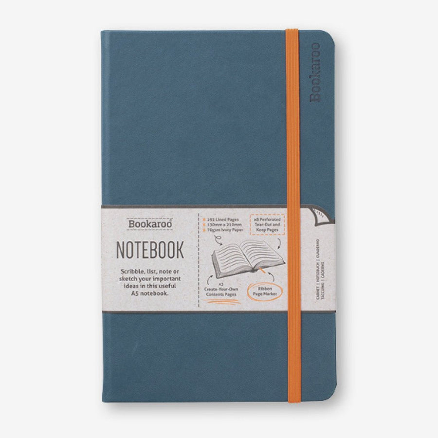 A5 Lined Notebook Teal - Bookaroo - Notebooks - Under the Rowan Trees