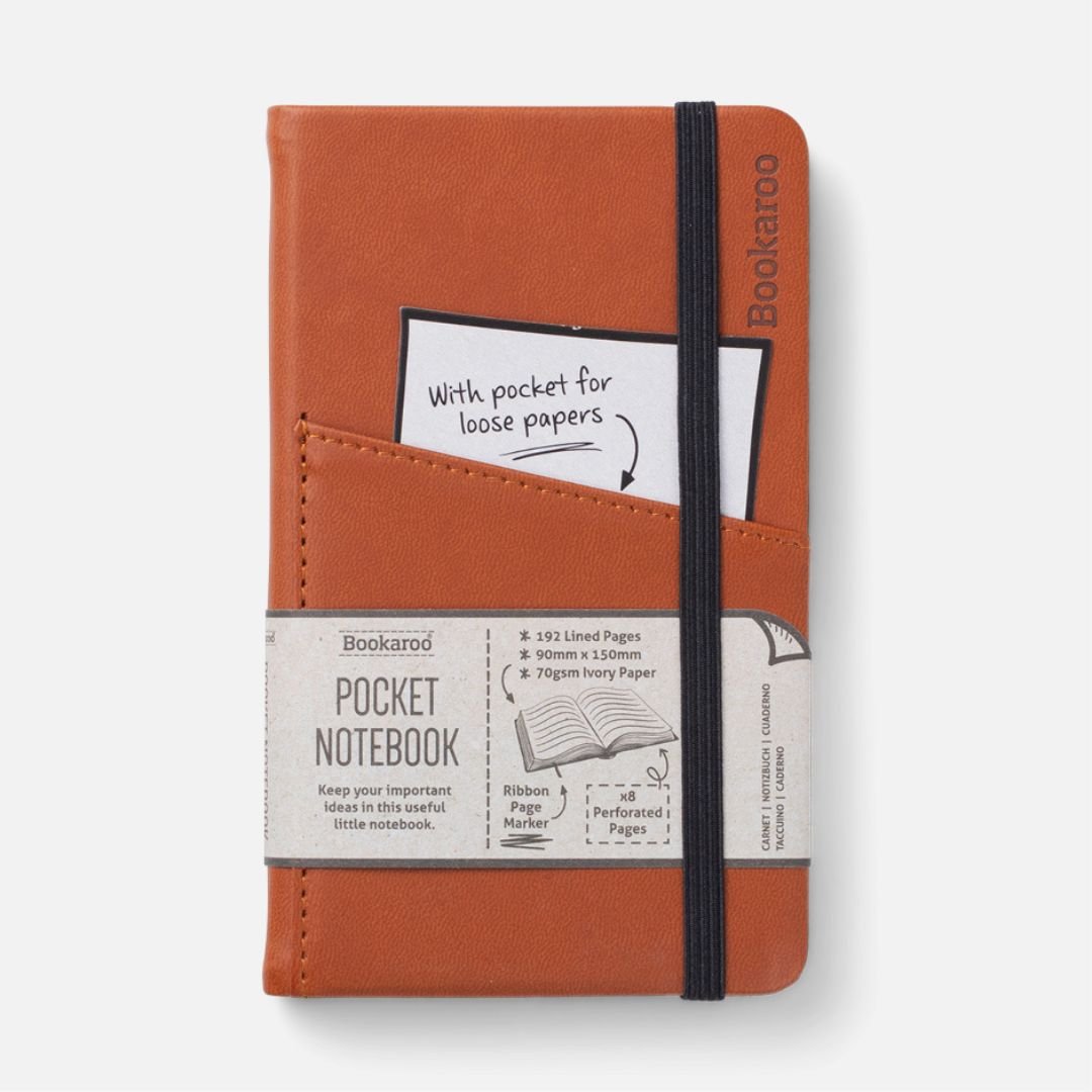 A6 Pocket Notebook Brown - Bookaroo - Notebooks - Under the Rowan Trees