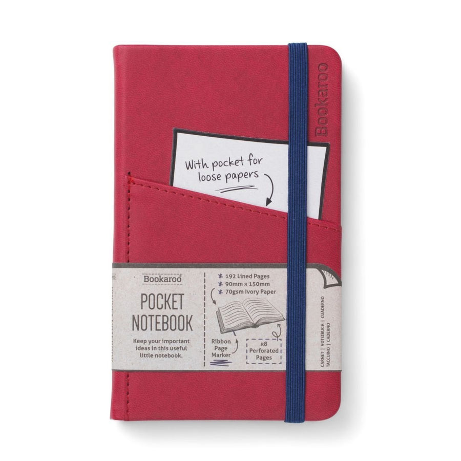 A6 Pocket Notebook Dark Red - Bookaroo - Notebooks - Under the Rowan Trees