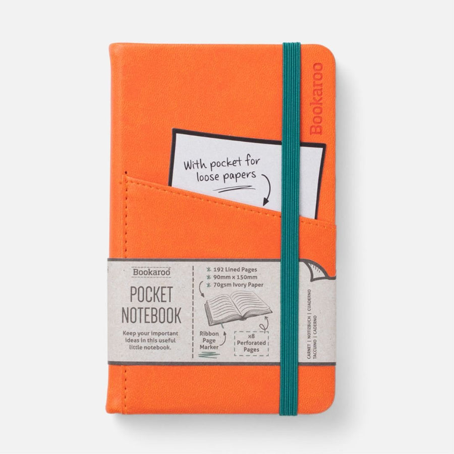 A6 Pocket Notebook Orange - Bookaroo - Notebooks - Under the Rowan Trees