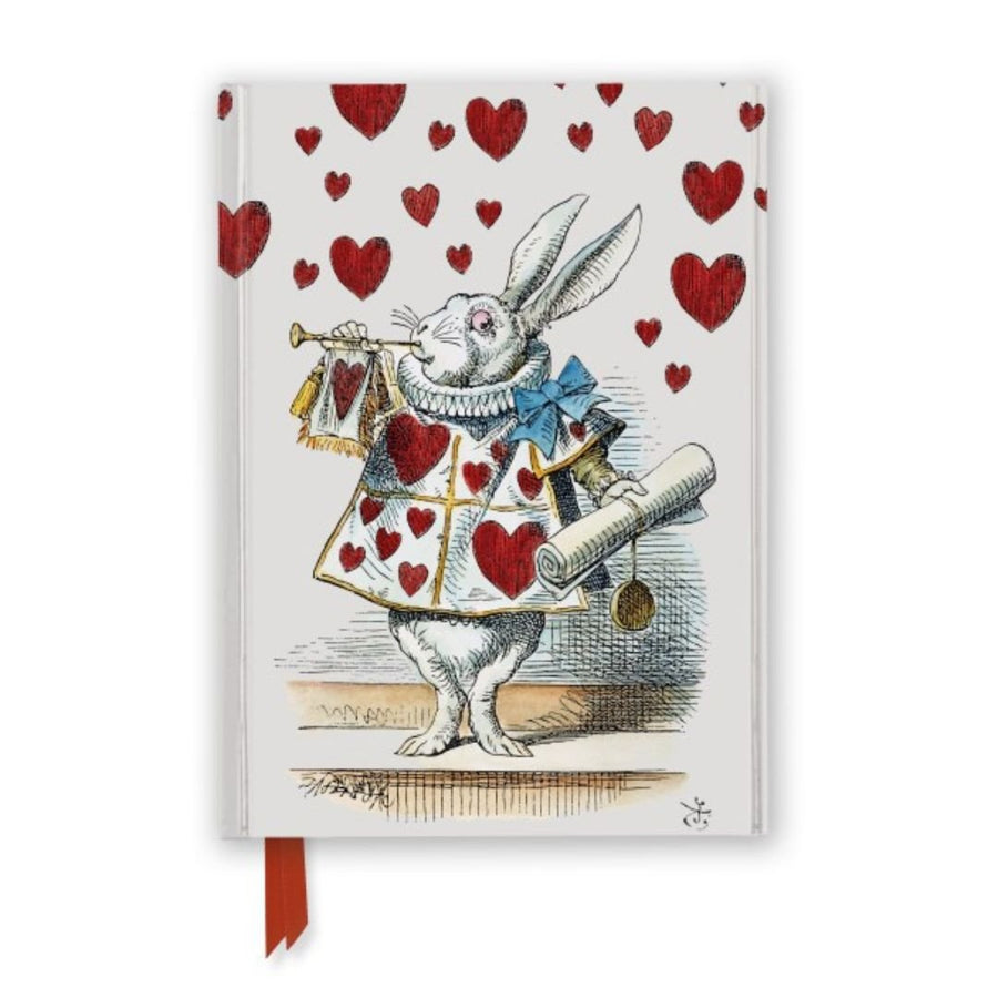 Alice in Wonderland White Rabbit A5 Lined Journal - Flame Tree - Notebooks - Under the Rowan Trees