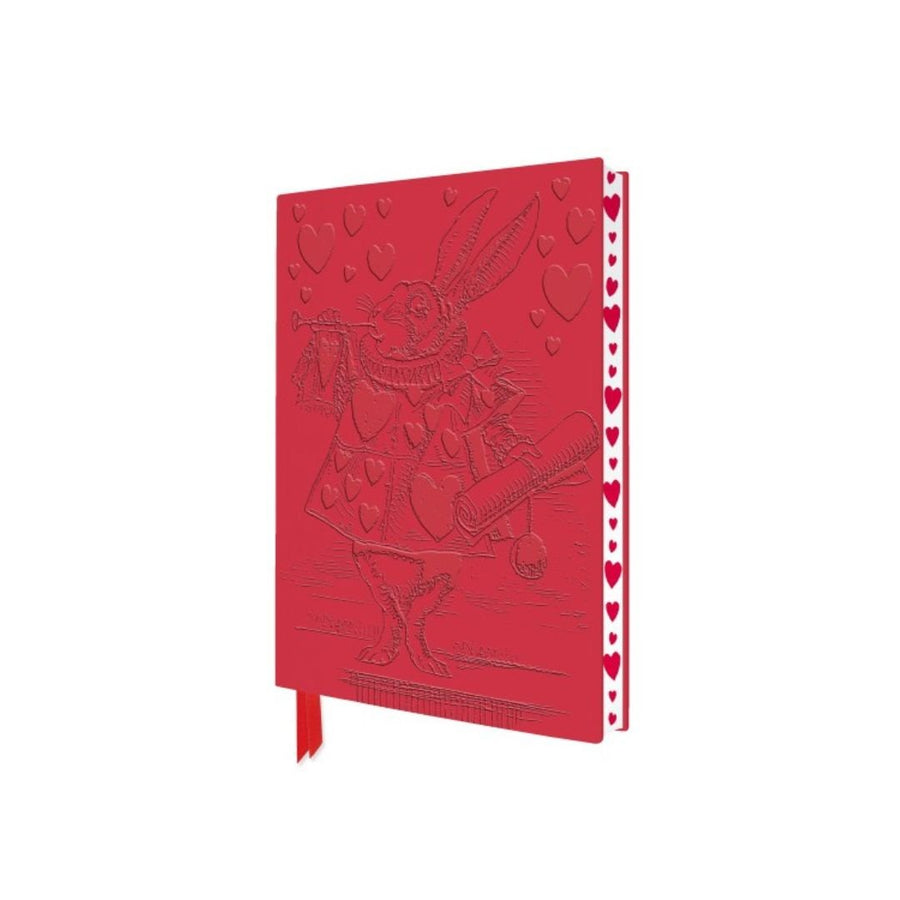 Alice in Wonderland White Rabbit Lined Notebook - Flame Tree - Under the Rowan Trees