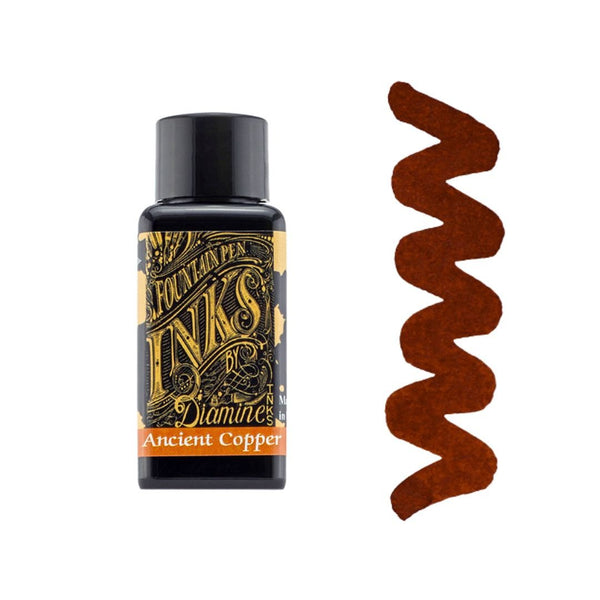 Browns Diamine Fountain Pen Inks 30ml-Fountain Pen Inks-Diamine-Ancient Copper