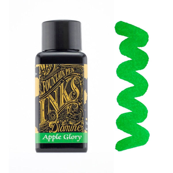 Greens Diamine Fountain Pen Inks 30ml-Fountain Pen Inks-Diamine-Apple Glory