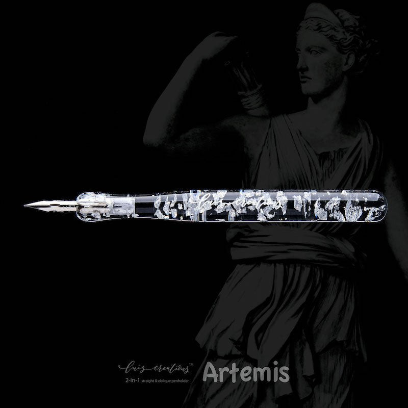 Artemis Oblique 2-in-1 Penholder - Luis Creations - Under the Rowan Trees