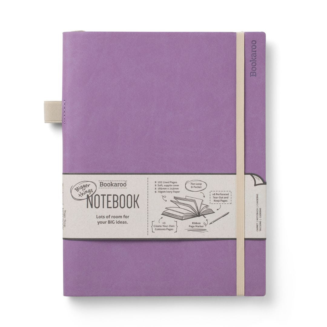 Bigger Things Notebook Aubergine - Bookaroo - Notebooks - Under the Rowan Trees