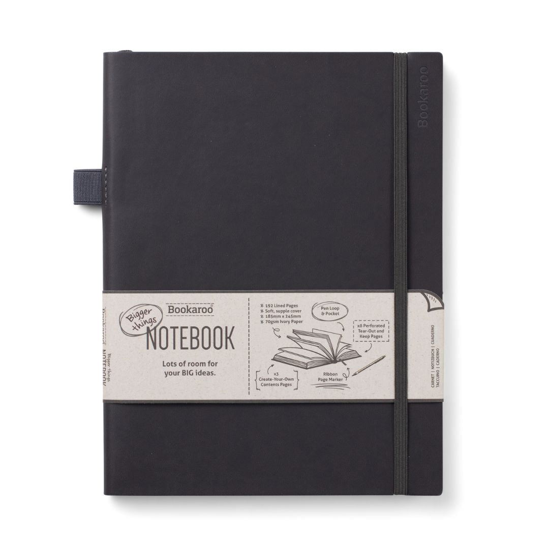 Bigger Things Notebook Black - Bookaroo - Notebooks - Under the Rowan Trees