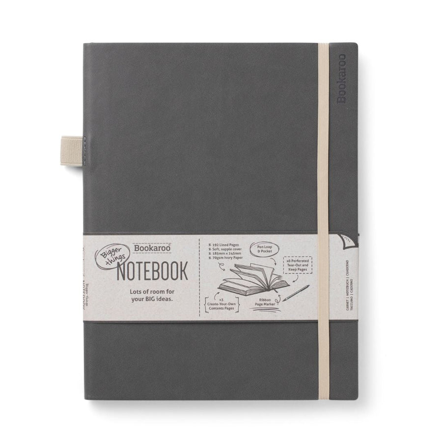 Bigger Things Notebook Charcoal - Bookaroo - Notebooks - Under the Rowan Trees