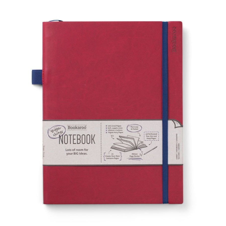 Bigger Things Notebook Dark Red - Bookaroo - Notebooks - Under the Rowan Trees