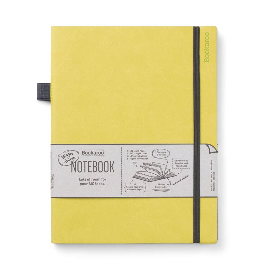 Bigger Things Notebook Lime - Bookaroo - Notebooks - Under the Rowan Trees
