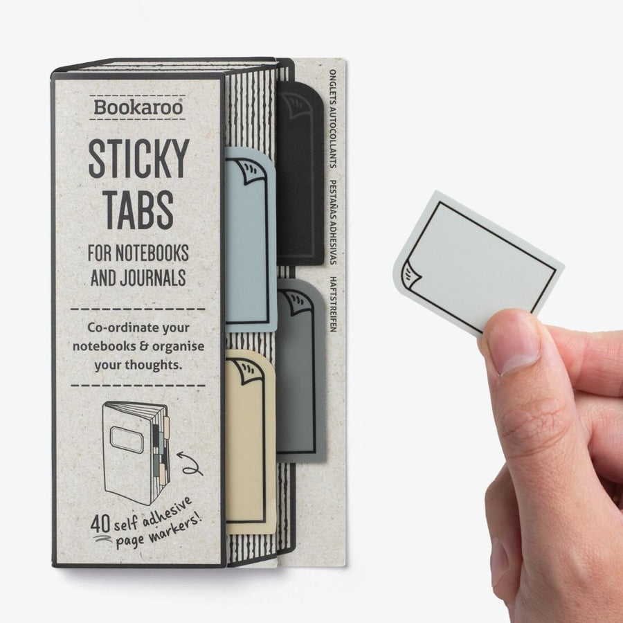 Bookaroo Sticky Tabs Monochrome - Bookaroo - Page Markers - Under the Rowan Trees