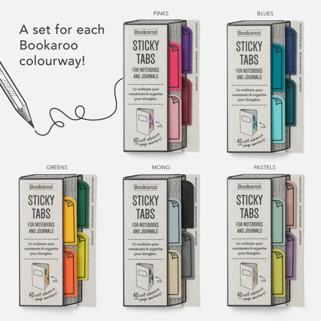 Bookaroo Sticky Tabs Pastels - Bookaroo - Page Markers - Under the Rowan Trees