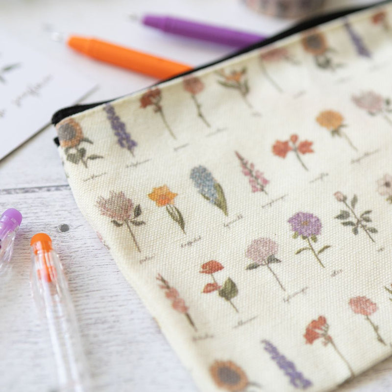 Botanics Canvas Pencilcase-Pencil Cases-Under the Rowan Trees-
