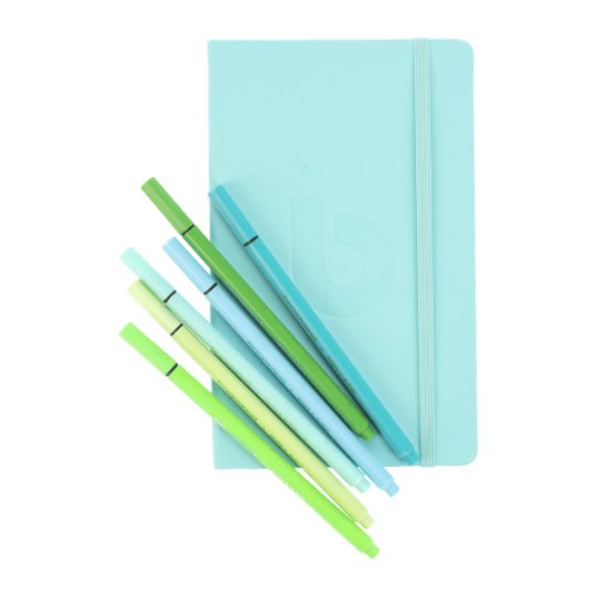 Bullet Journal - Turquoise - 13 x 21cm - Bruynzeel - Notebooks - Under the Rowan Trees