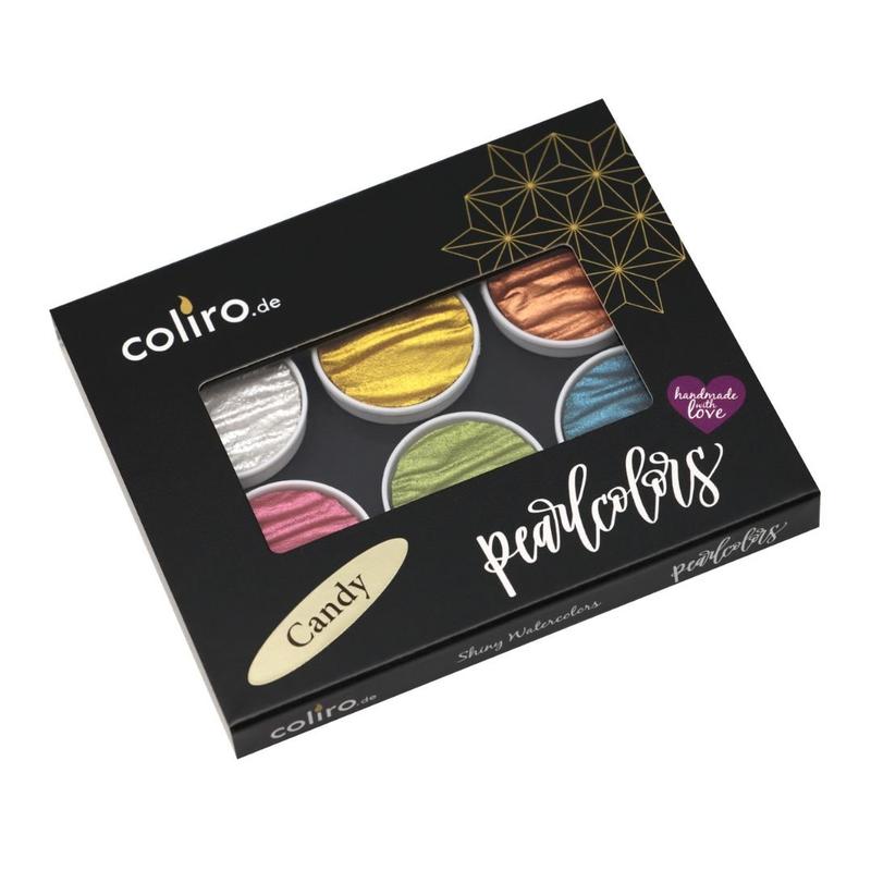 Candy Finetec Coliro Pearlcolors Set of Six-Calligraphy Inks-Coliro-