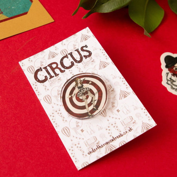 Circus Pin Badge-Pin Badges-Under the Rowan Trees-