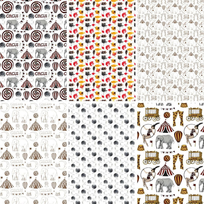 Circus Scrapbook Paper Digital Download-Digital Downloads-Under the Rowan Trees-