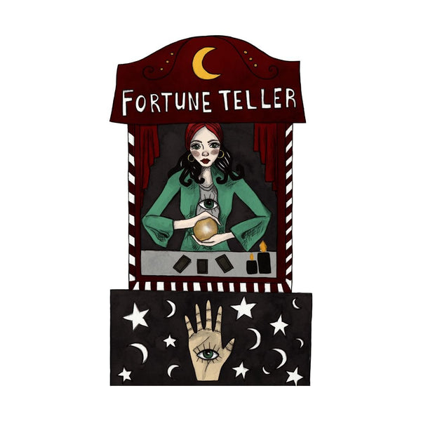 Circus Vinyl Stickers-Stickers-Under the Rowan Trees-Fortune Teller