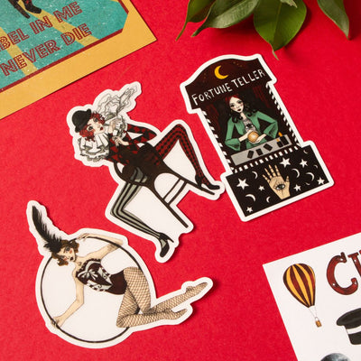 Circus Vinyl Stickers-Stickers-Under the Rowan Trees-Set of 3