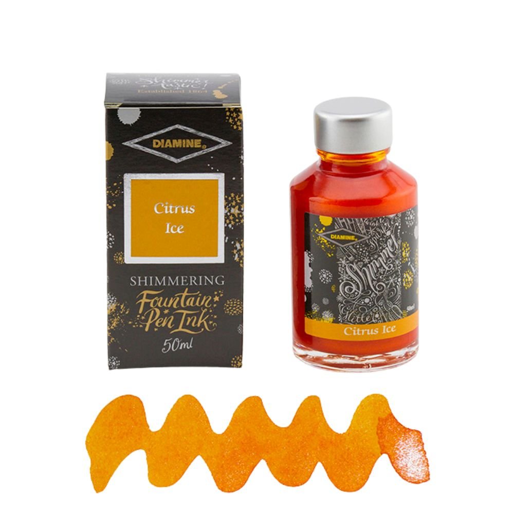 Citrus Ice Diamine Shimmering Fountain Pen Ink 50ml - Diamine - Under the Rowan Trees