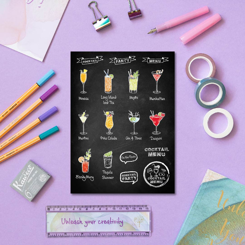 Cocktail Stickers-Stickers-Under the Rowan Trees-Illustrations