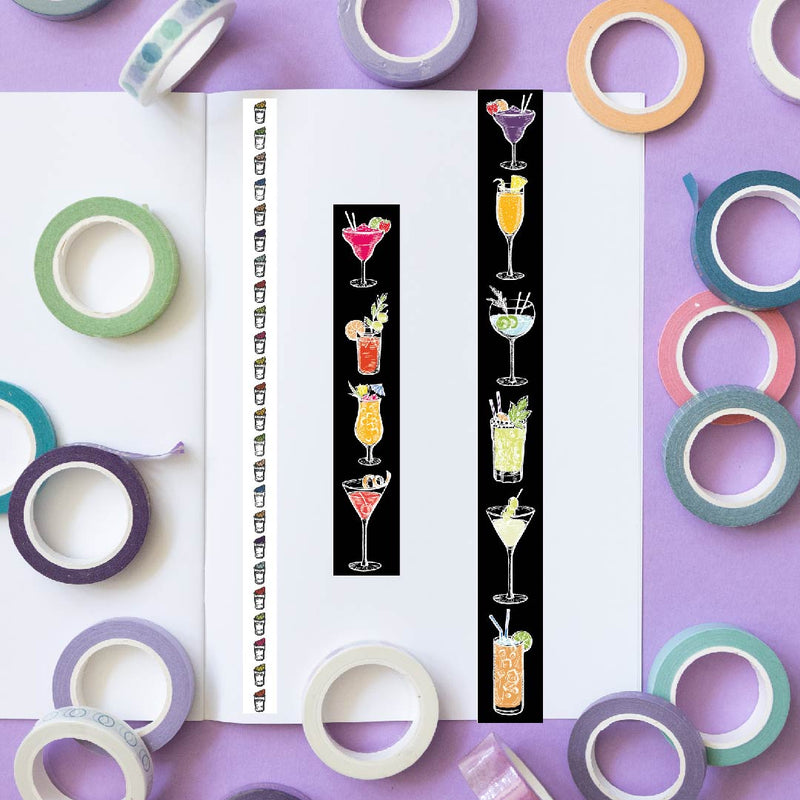 Cocktail Washi Tapes-Washi Tape-Under the Rowan Trees-