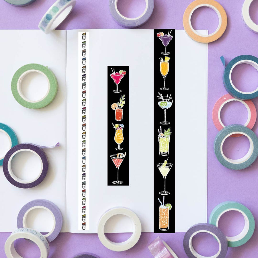 Cocktail Washi Tapes-Washi Tape-Under the Rowan Trees-