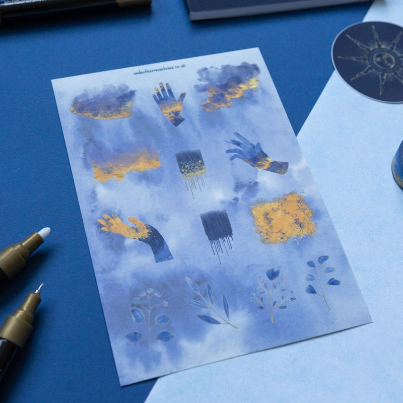 Constellations Sticker Sheets-Stickers-Under the Rowan Trees-Hands