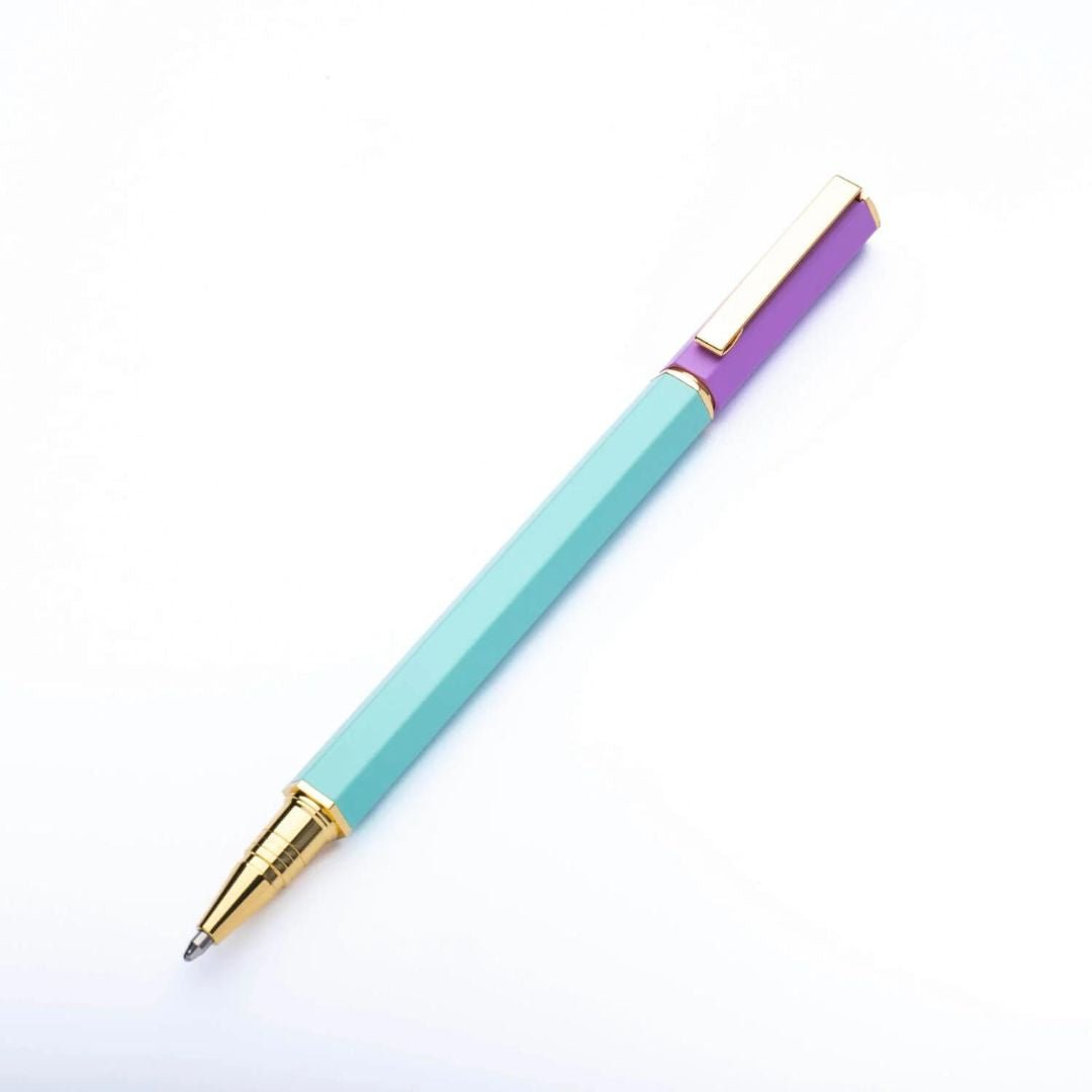 Contrast BallpointPen - Mint & Lilac - Yop & Tom - Under the Rowan Trees