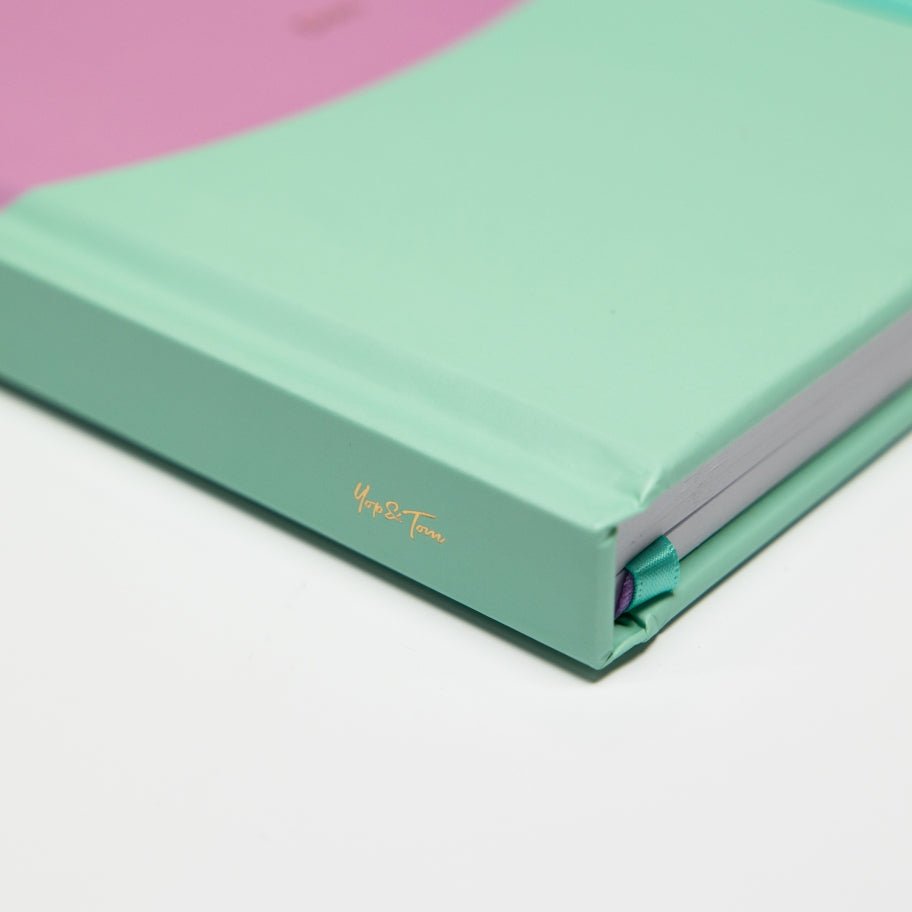 Contrast Dot Grid Notebook Lilac & Mint - Yop & Tom - Under the Rowan Trees