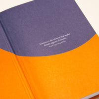 Contrast Dot Grid Notebook Navy & Orange - Yop & Tom - Under the Rowan Trees