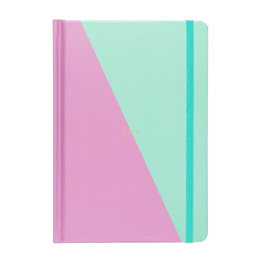 Contrast Lined Notebook Lilac & Mint - Yop & Tom - Under the Rowan Trees