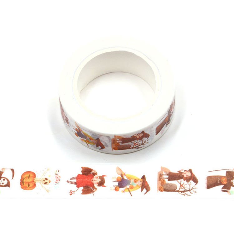 Cute Witch Washi Tape - Under the Rowan Trees - Under the Rowan Trees