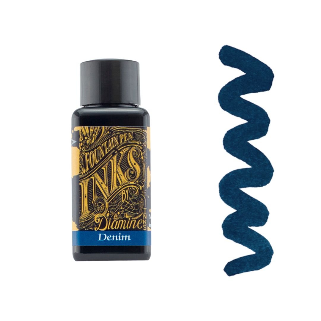 Denim Diamine Fountain Pen Ink 30ml - Diamine - Under the Rowan Trees