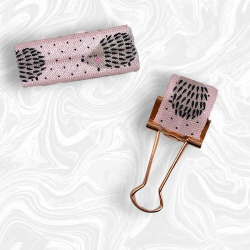 Elasticated Pen Loops-Pen Loops-Under the Rowan Trees-Hedgehog Pink