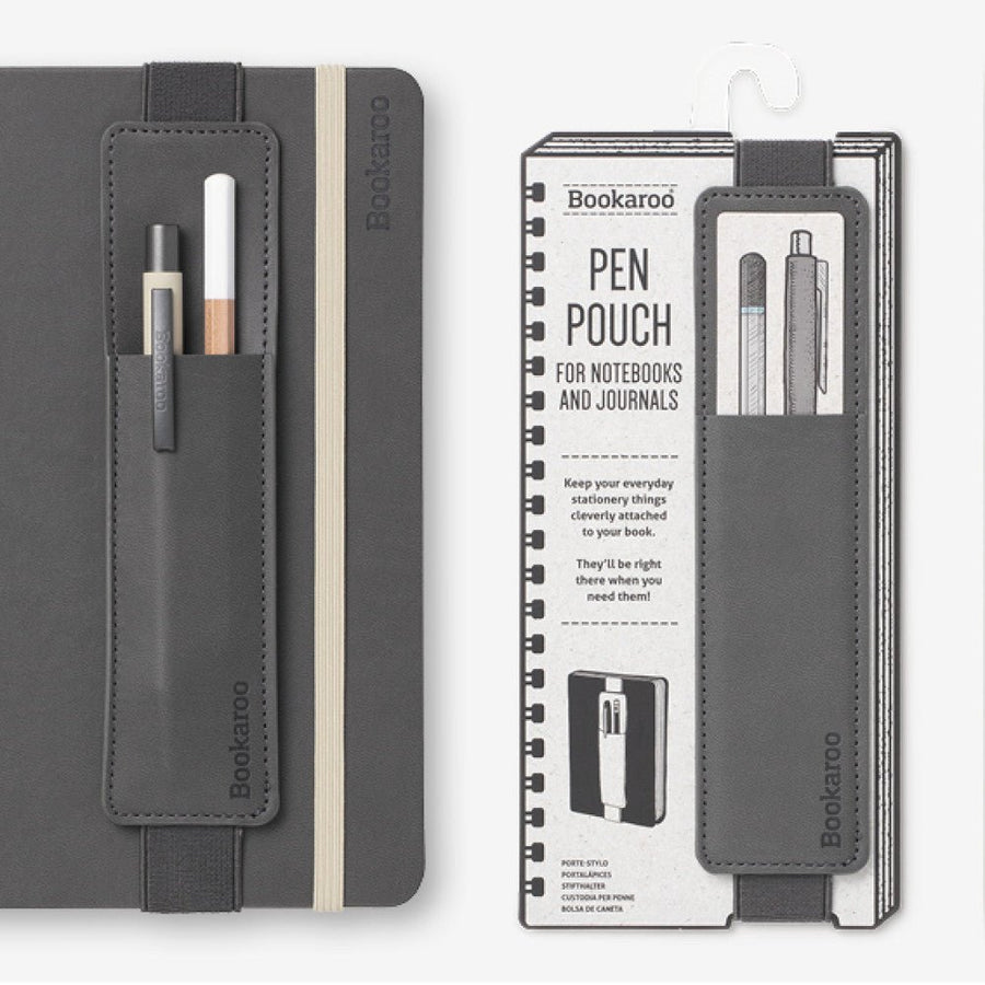 Elasticated Pen Pouch Charcoal - Bookaroo - Storage - Under the Rowan Trees