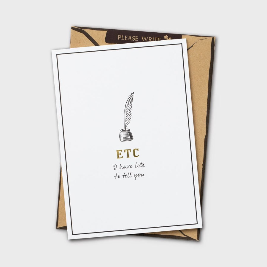 ETC - Please Write Notecard and Envelope - If - Letter Writing Set - Under the Rowan Trees