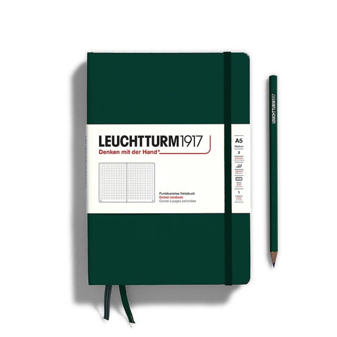 Forest Green A5 Hardcover Lined Notebook - Leuchtturm 1917 - Notebooks - Under the Rowan Trees